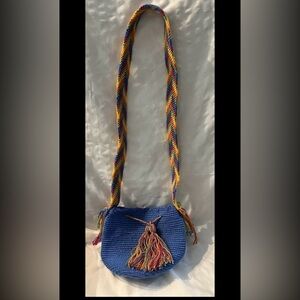 Wayuu Mochila Colombian Bag Crossbody Bucket Woven Boho Hippie Colorful